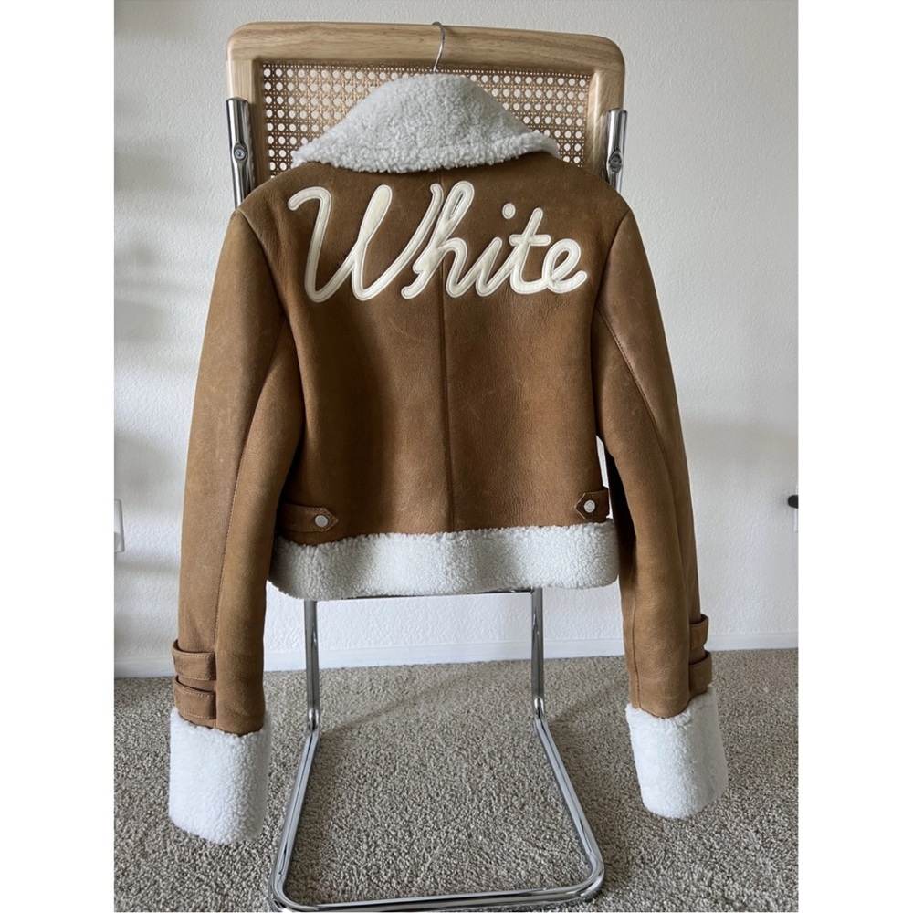 Off-White Shearling Jacket - image 5